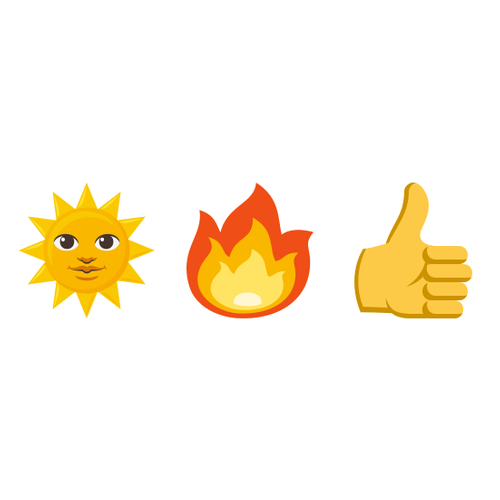 🌞🔥👍 Emoji Domain EmojiOne rendering